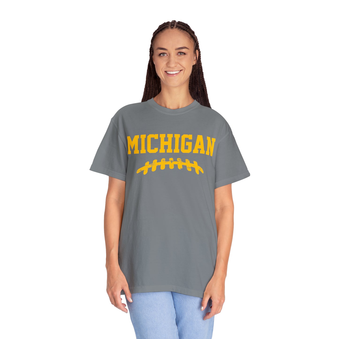 Michigan Laces Unisex Garment-Dyed T-shirt