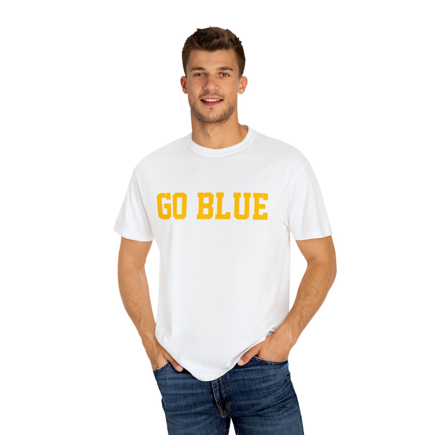 GO BLUE Unisex Garment-Dyed T-shirt