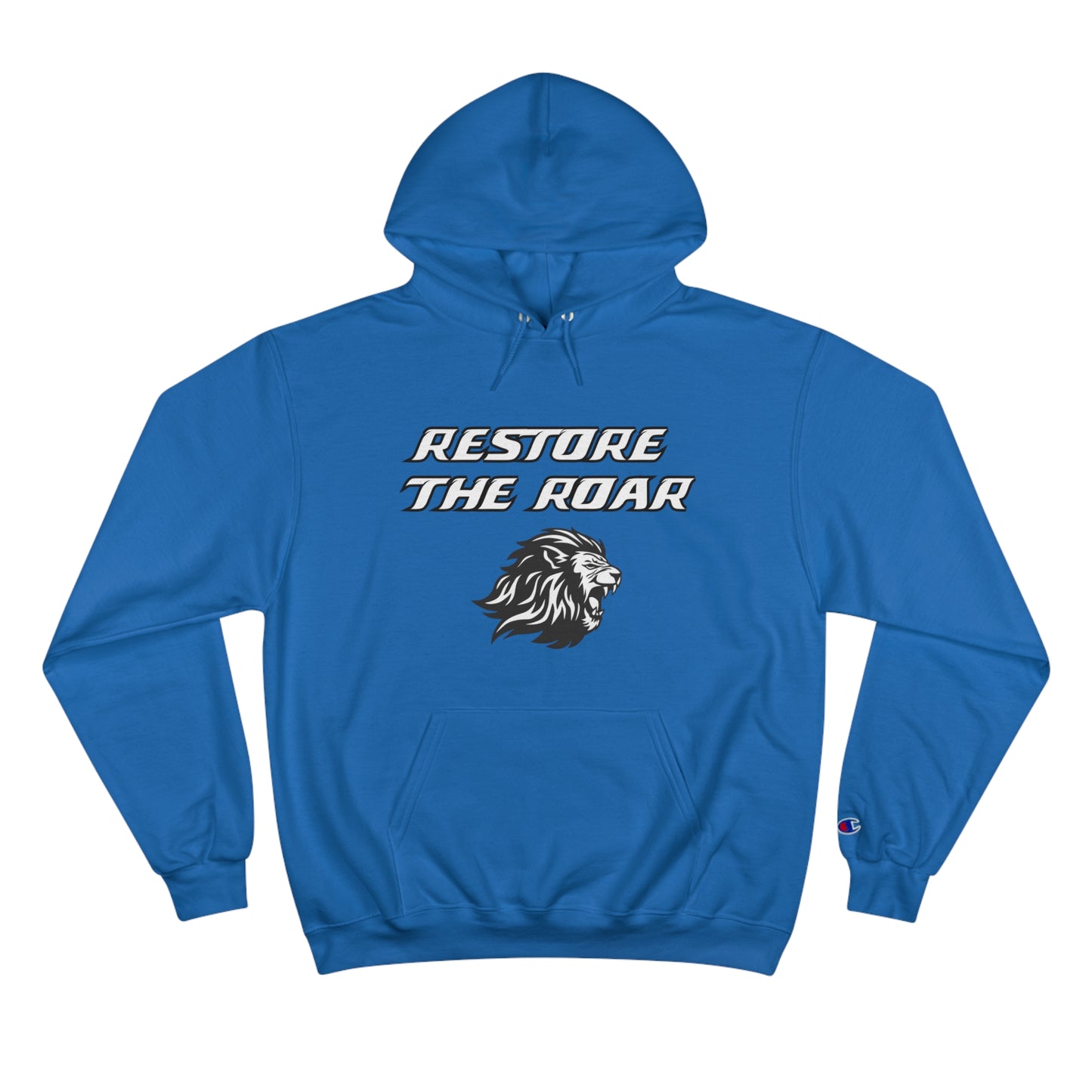 Romans 5:3-4 Restore the Roar Champion Hoodie