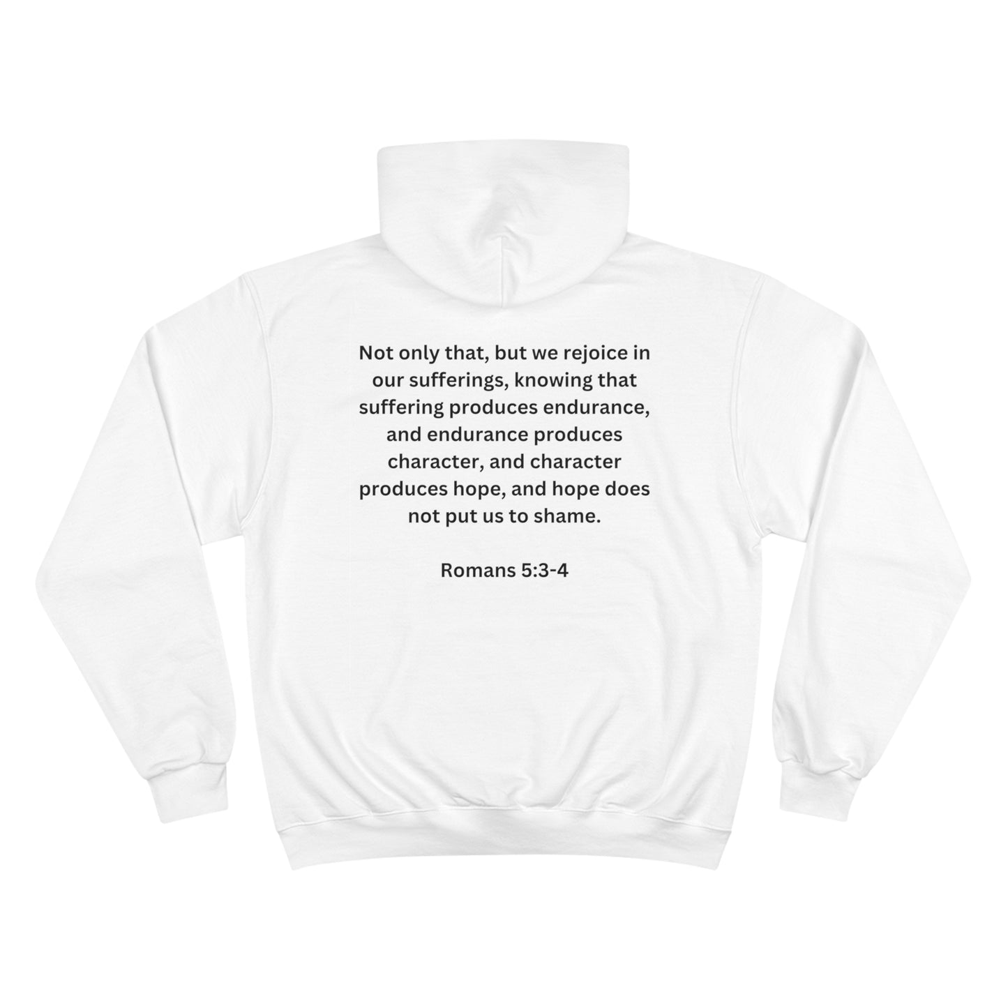 Romans 5:3-4 Restore the Roar Champion Hoodie