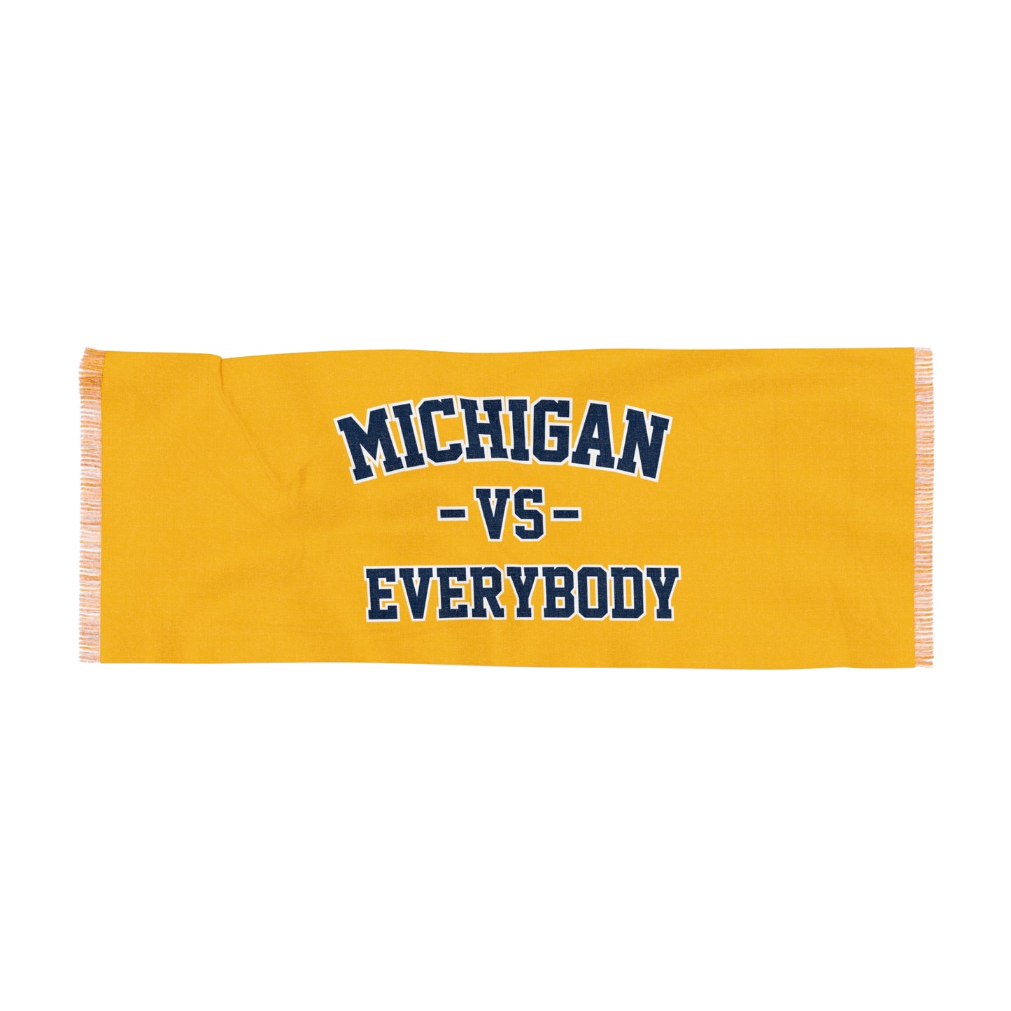 Michigan Vs Everybody Scarf in Maize