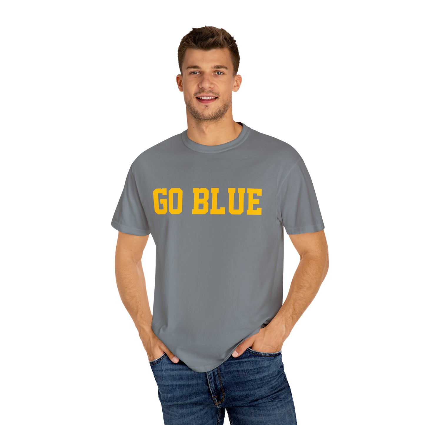 GO BLUE Unisex Garment-Dyed T-shirt