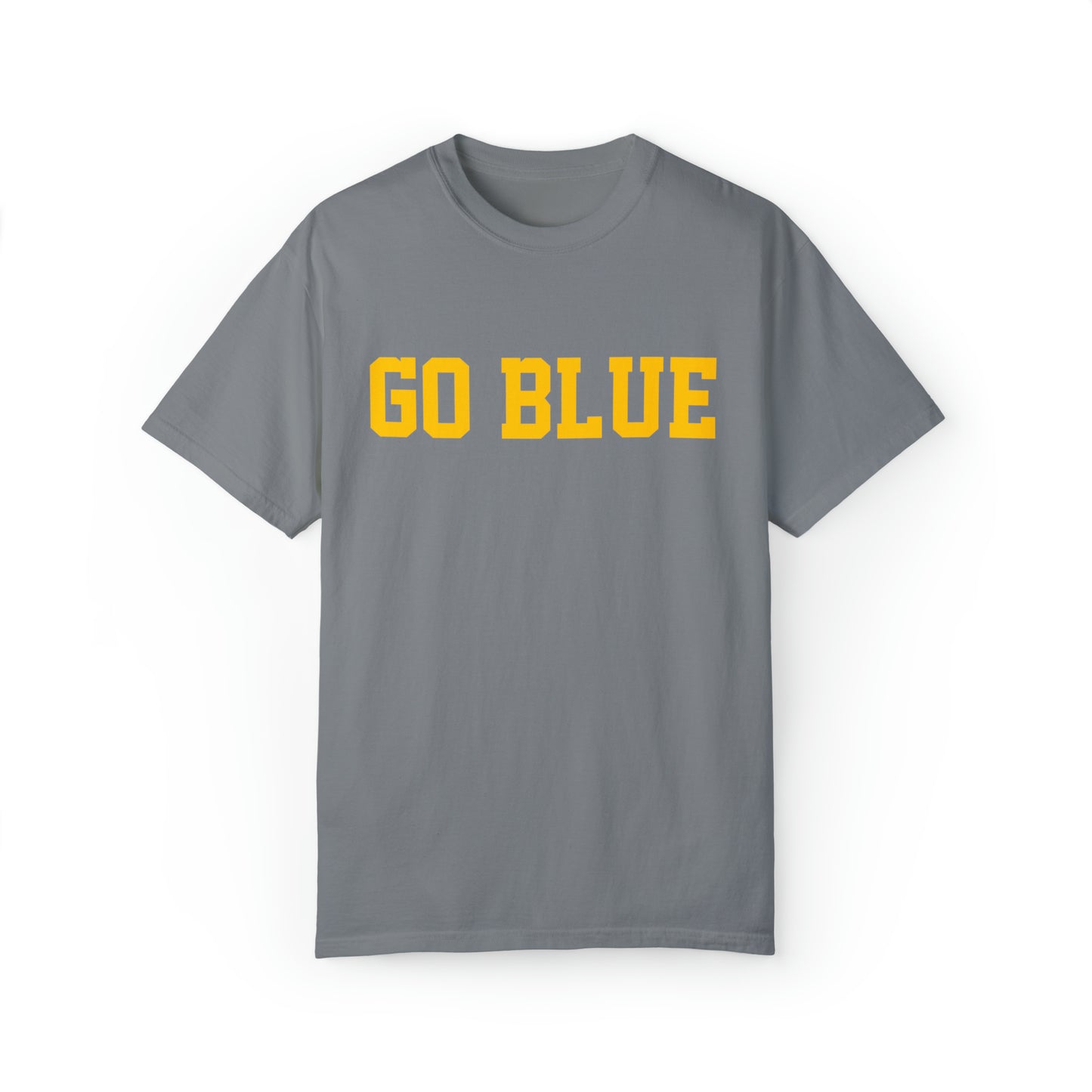 GO BLUE Unisex Garment-Dyed T-shirt