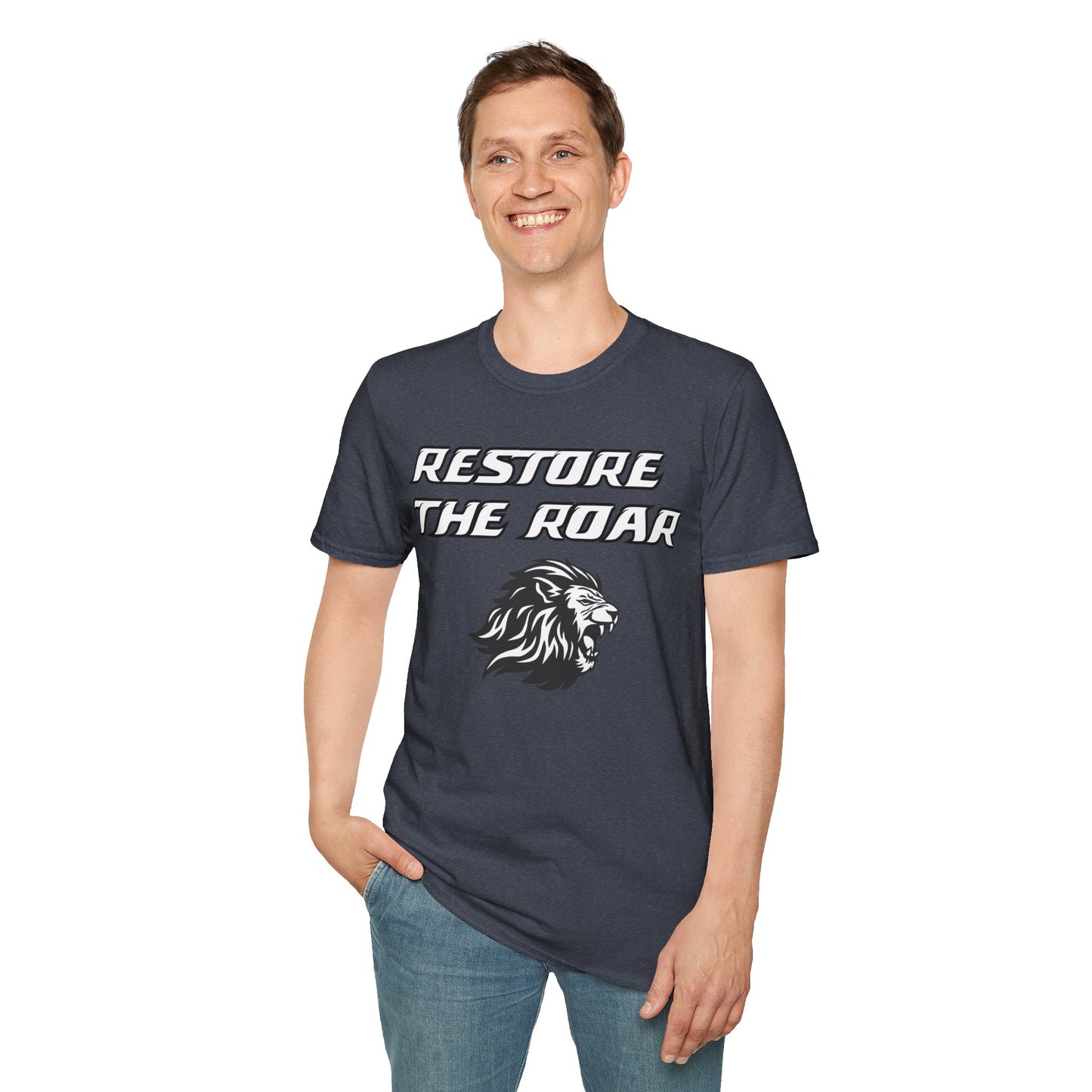 Romans 5:3-4 Restore the Roar T-Shirt