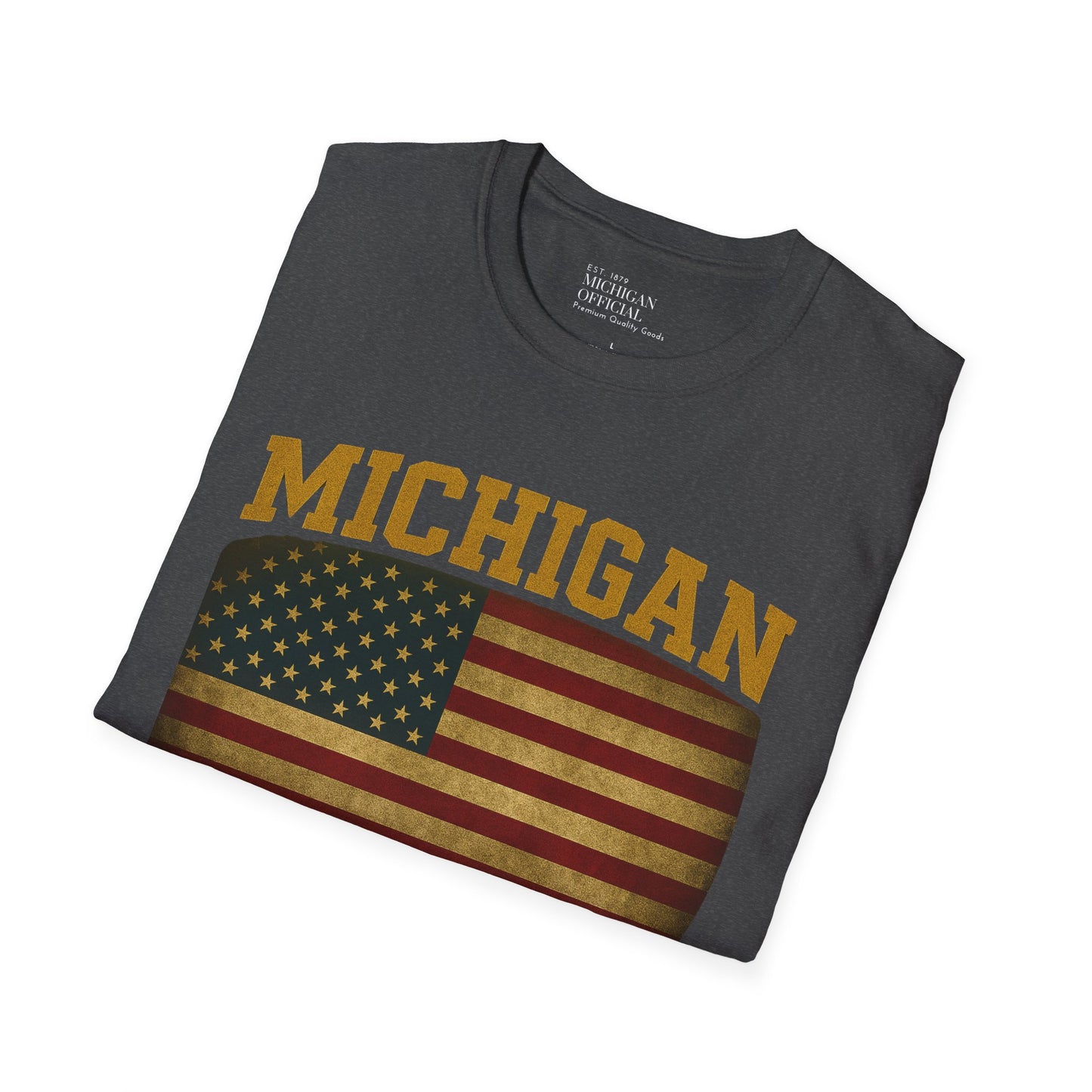 Michigan Football Patriotic Vintage T-Shirt