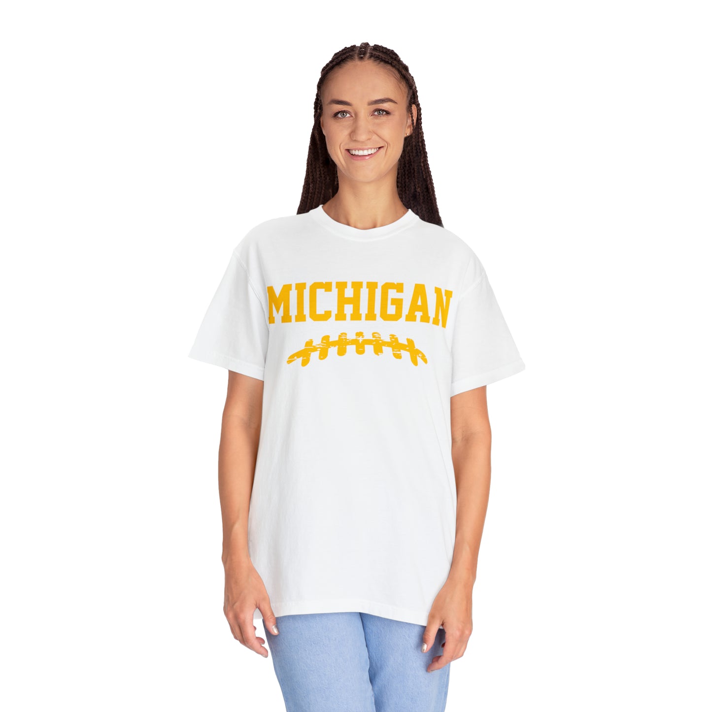 Michigan Laces Unisex Garment-Dyed T-shirt