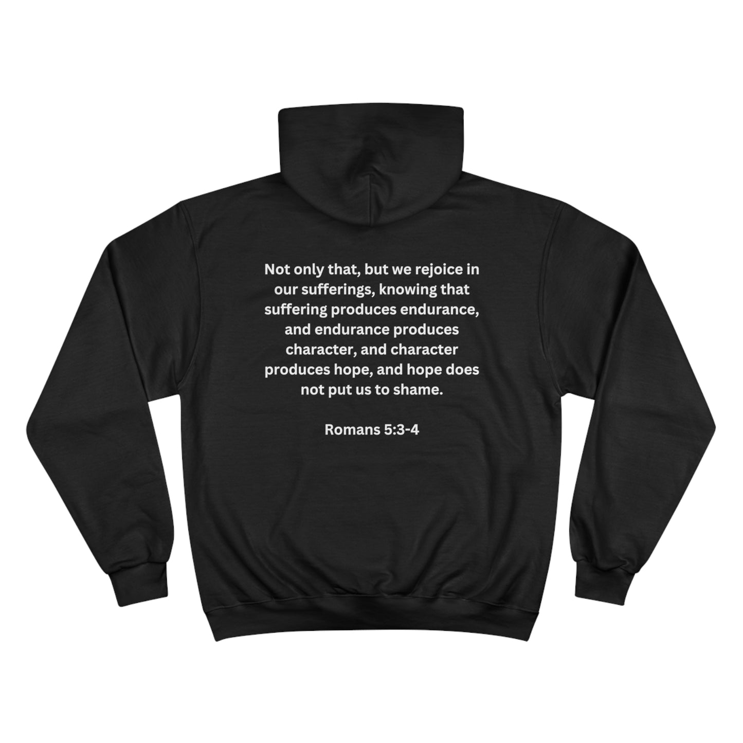 Romans 5:3-4 Restore the Roar Champion Hoodie