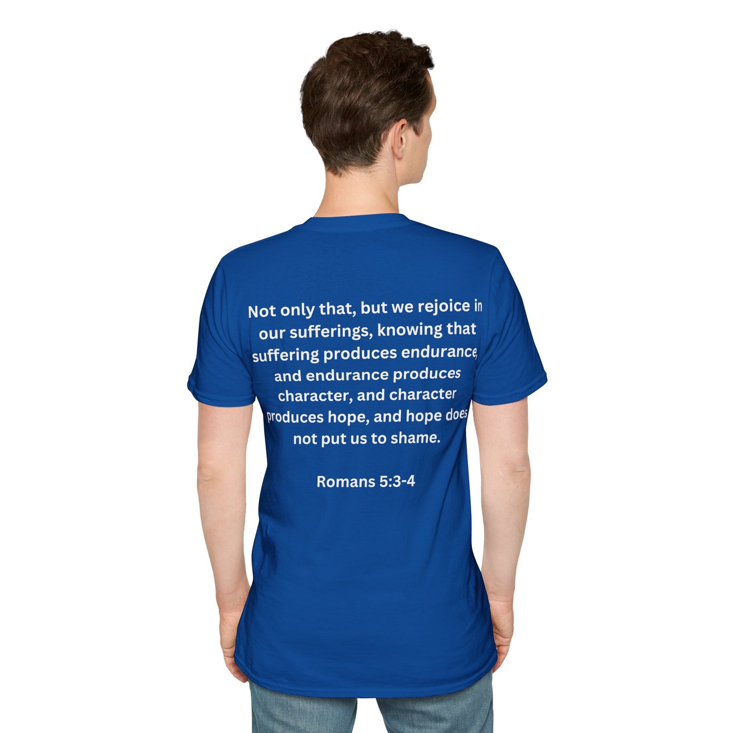 Romans 5:3-4 Restore the Roar T-Shirt