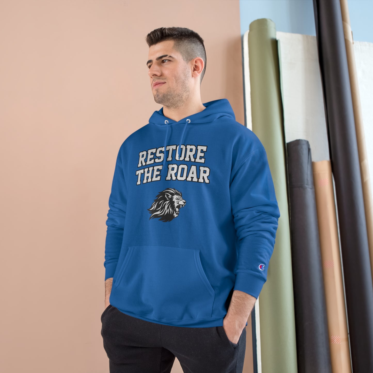 Restore the Roar (Block Font) Champion Hoodie