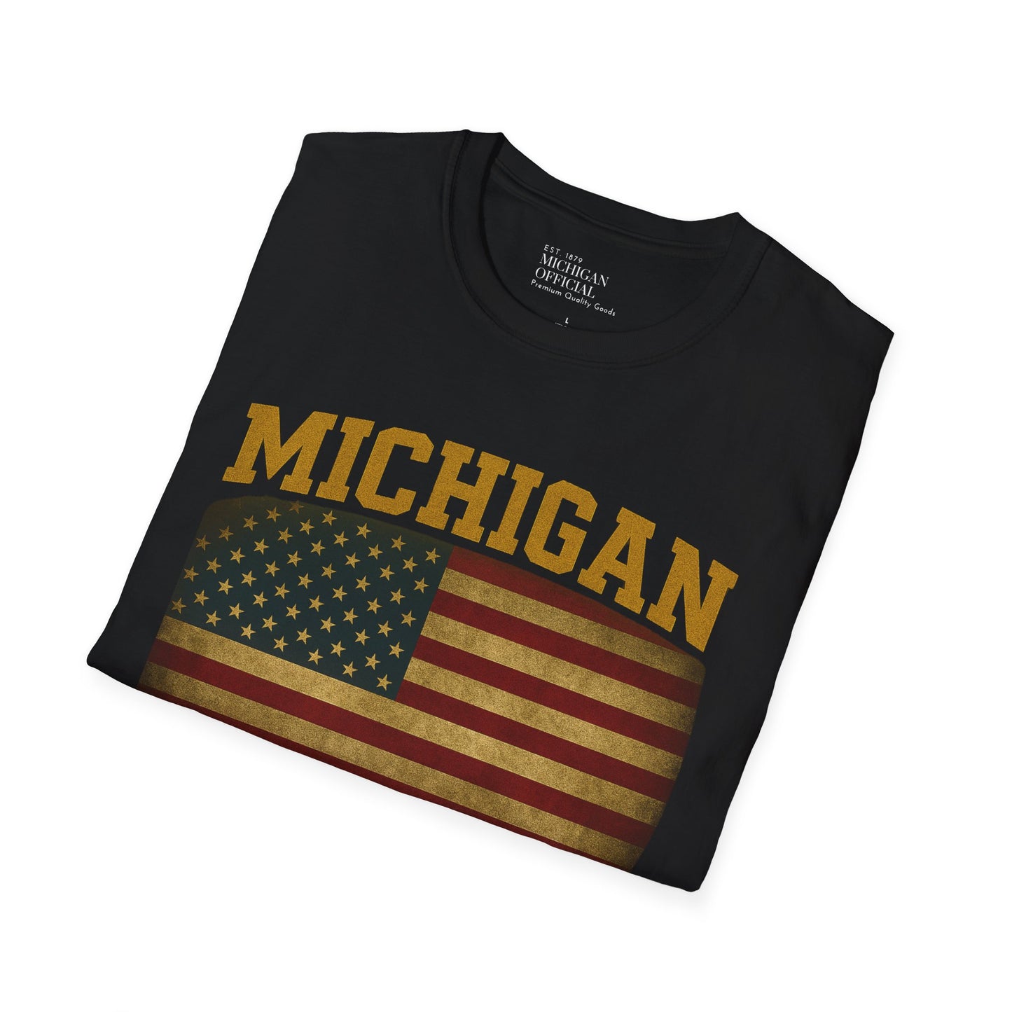 Michigan Football Patriotic Vintage T-Shirt