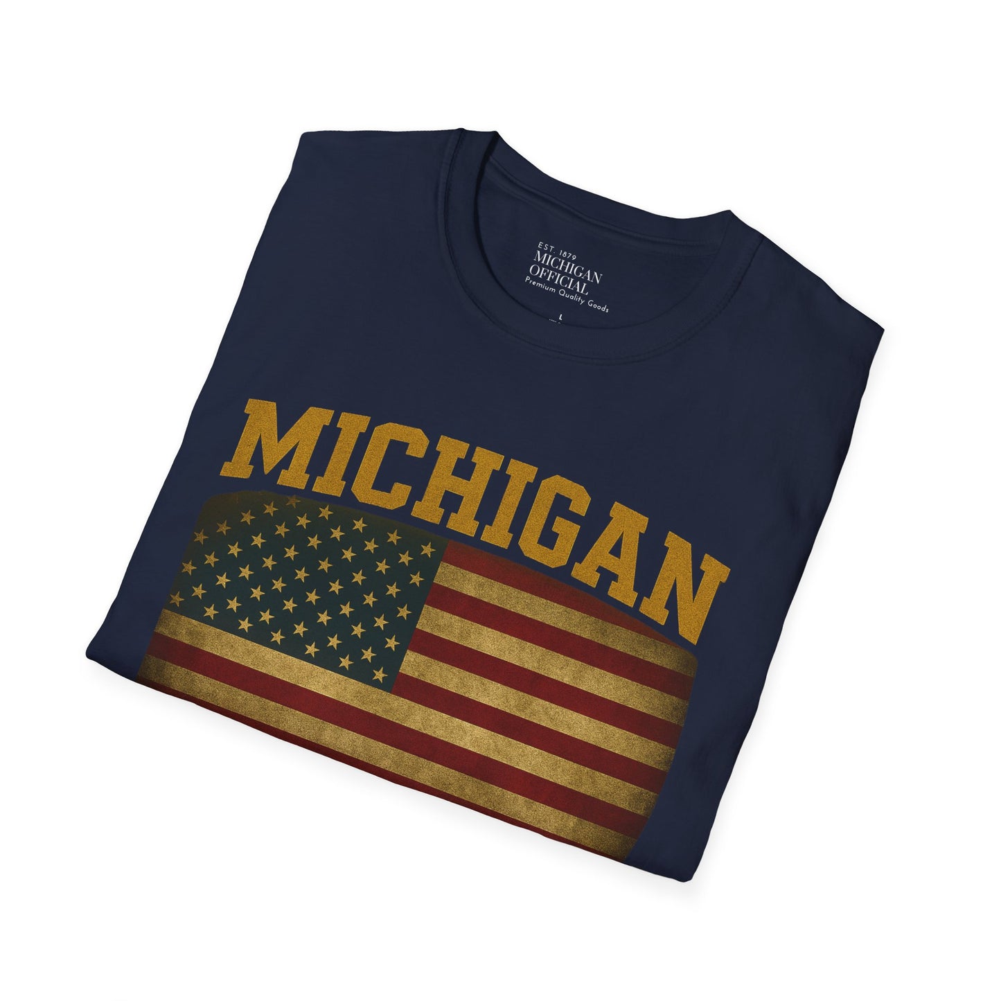 Michigan Football Patriotic Vintage T-Shirt