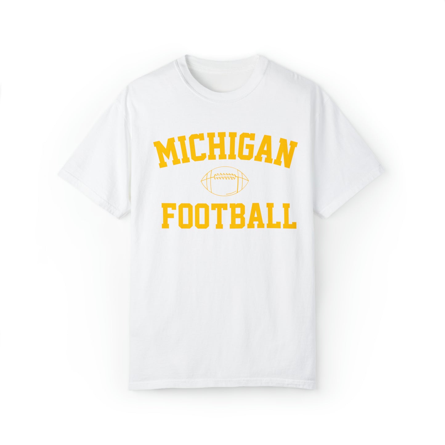 Michigan Football Garment-Dyed T-shirt Arched