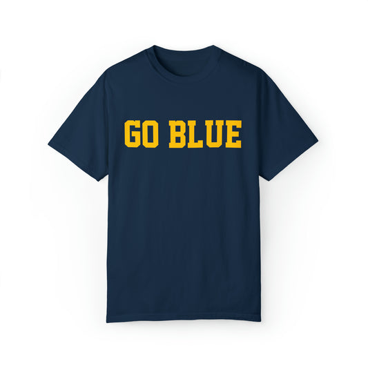 GO BLUE Unisex Garment-Dyed T-shirt