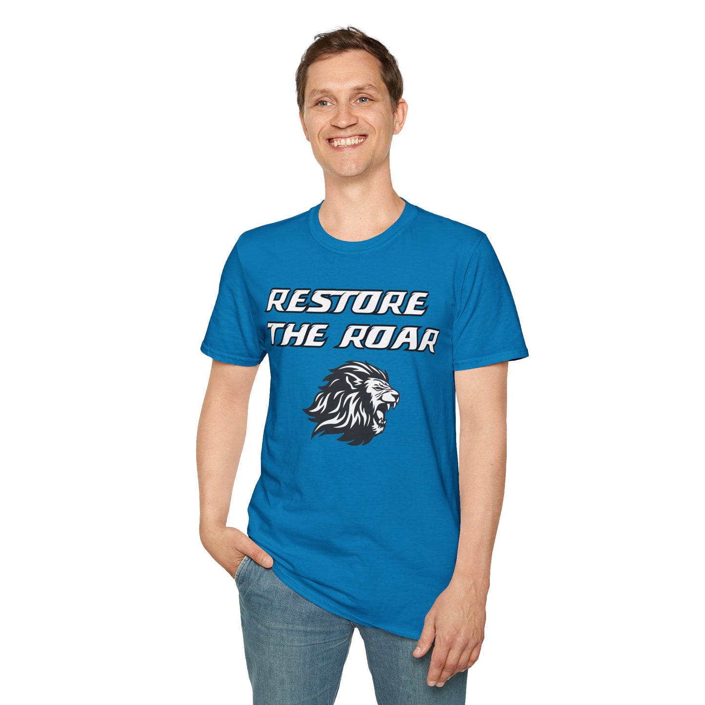 Romans 5:3-4 Restore the Roar T-Shirt