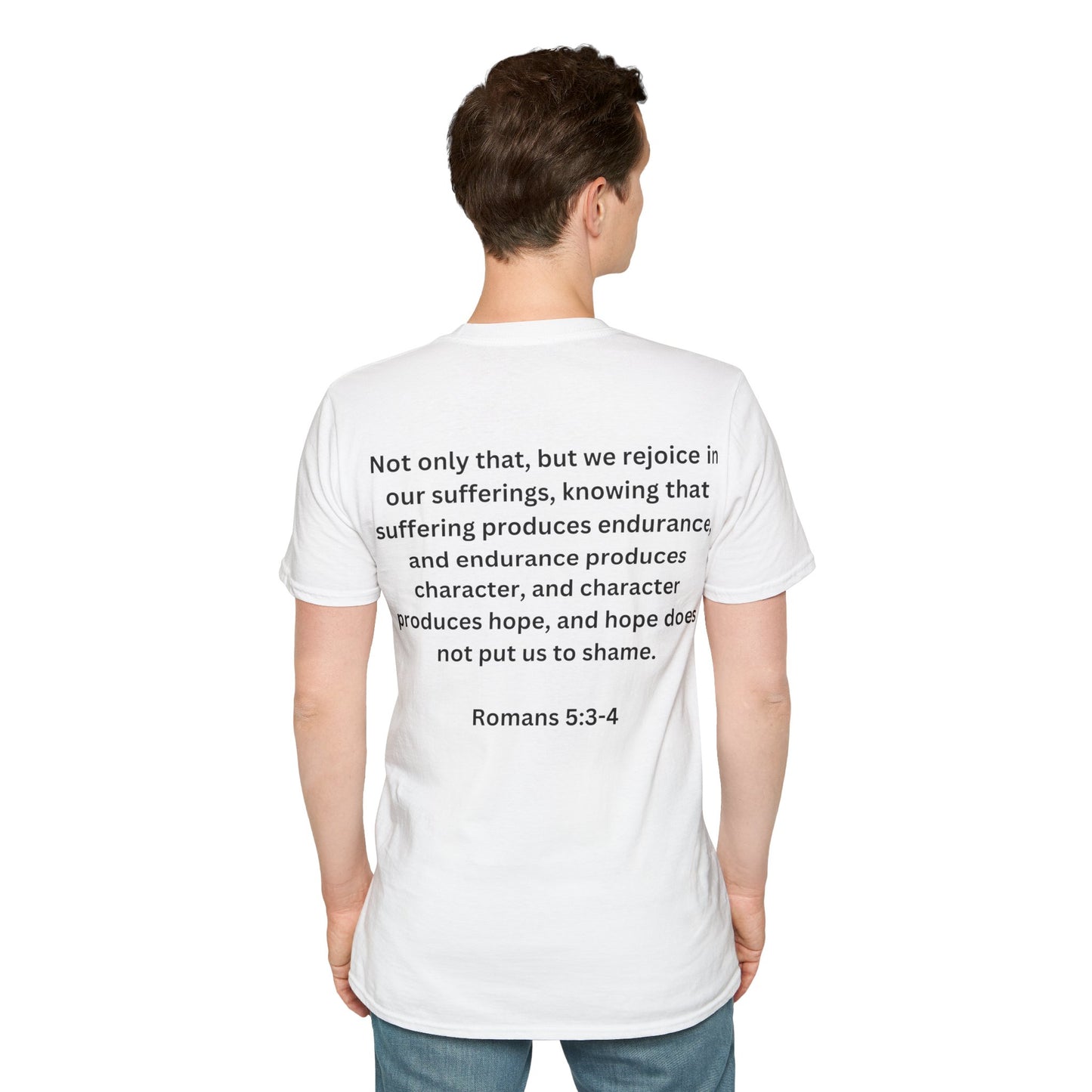 Romans 5:3-4 Restore the Roar T-Shirt