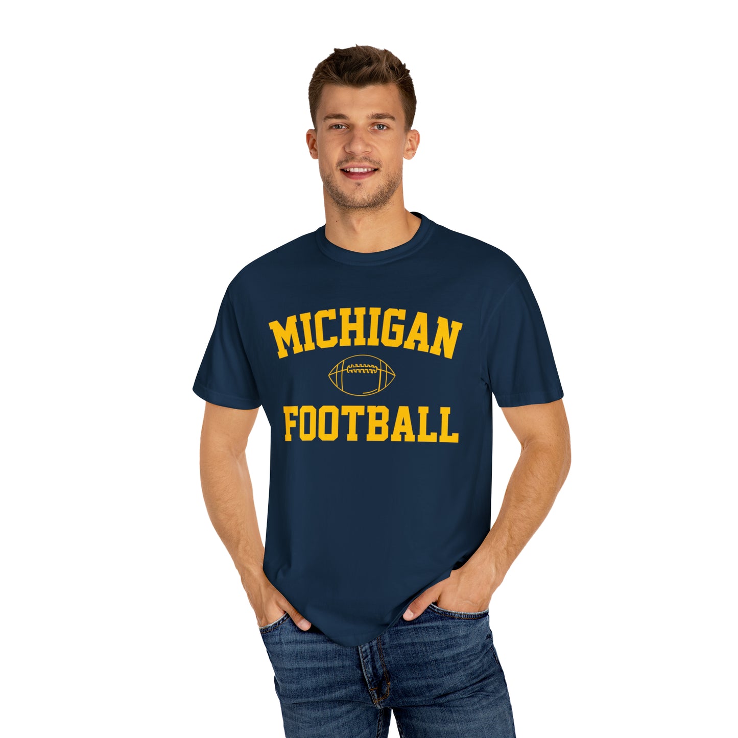 Michigan Football Garment-Dyed T-shirt Arched