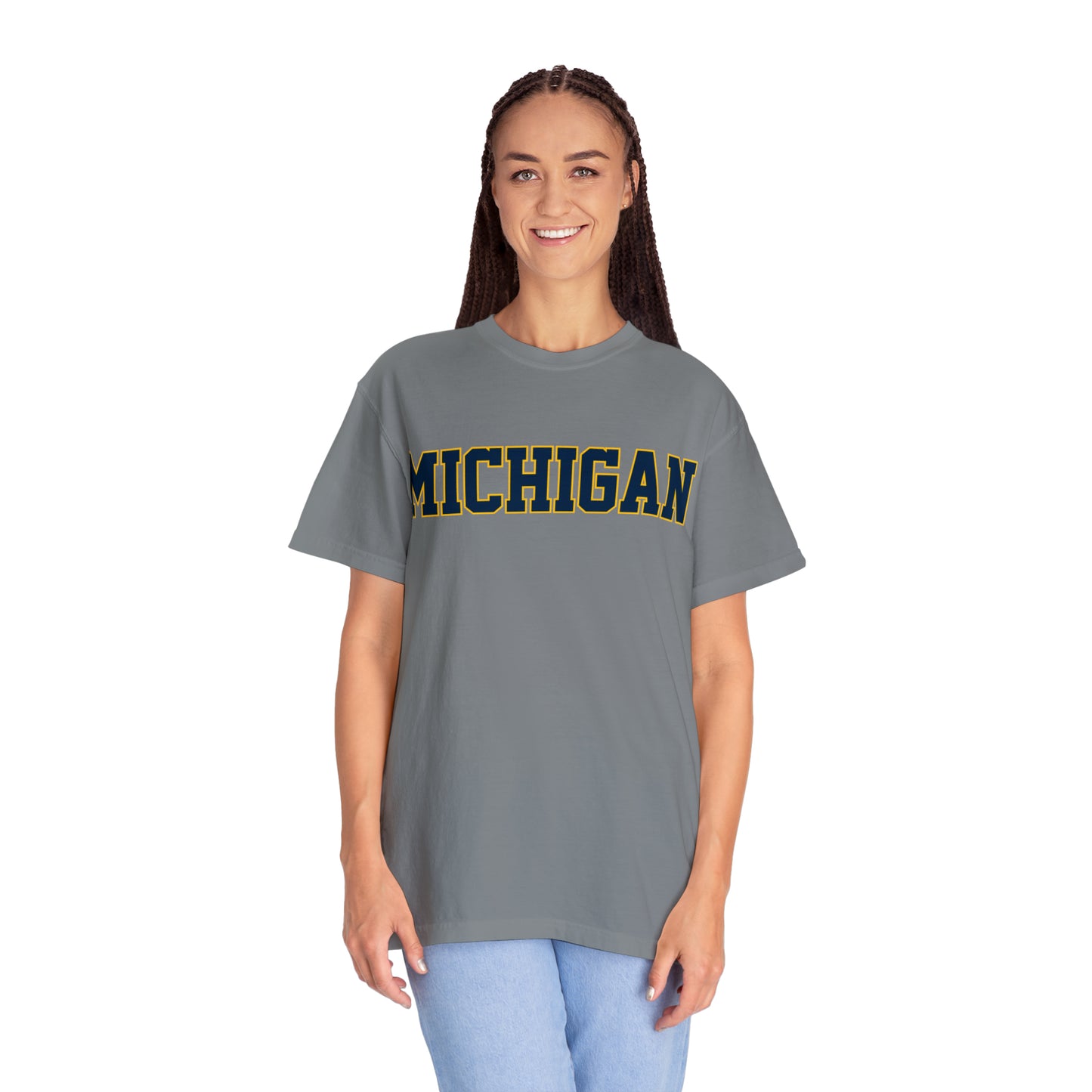 Michigan Tri-Color Unisex Garment-Dyed T-shirt