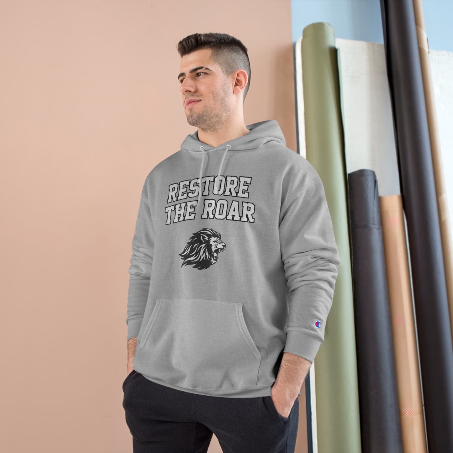 Restore the Roar (Block Font) Champion Hoodie