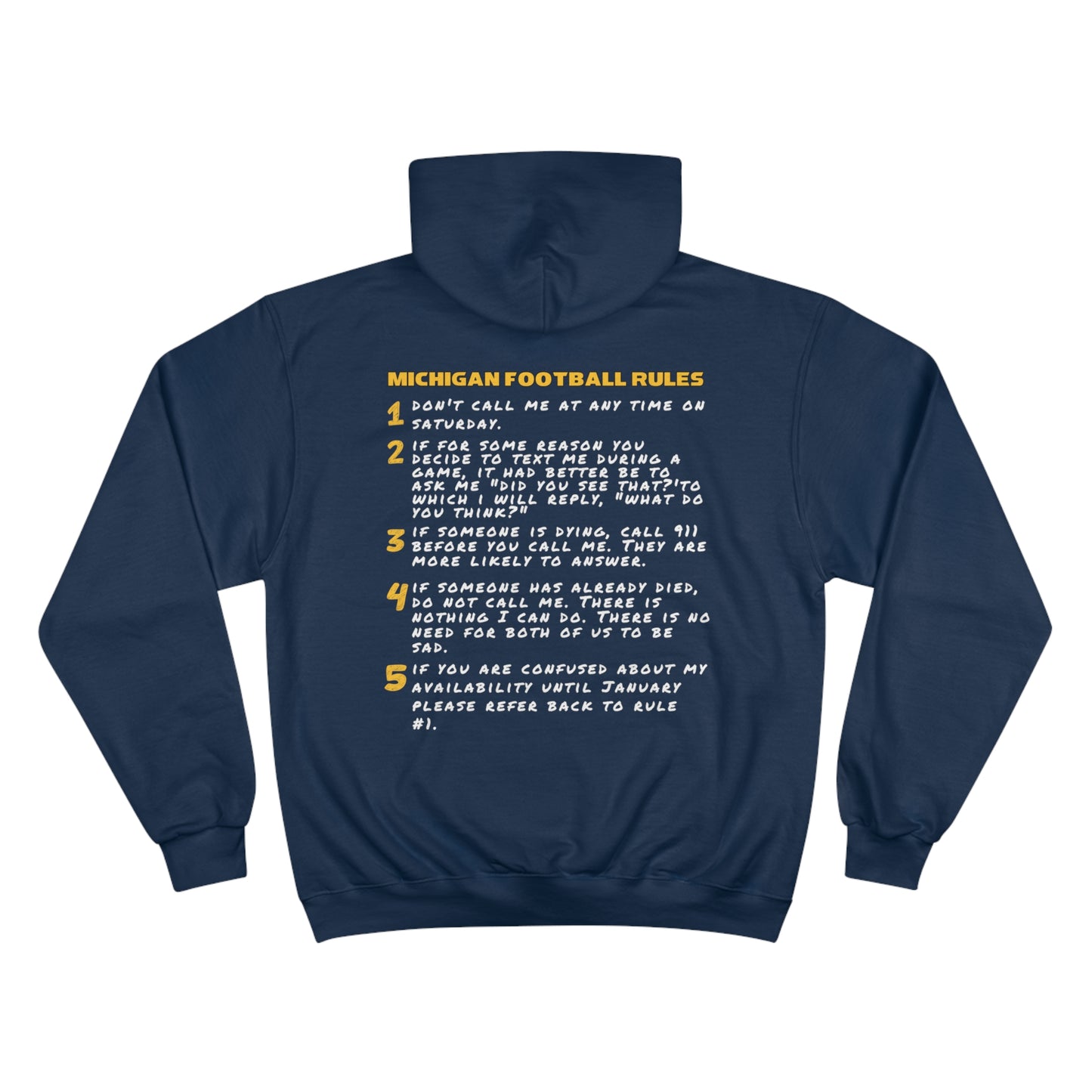 Michigan Football Rules Champion Hoodie