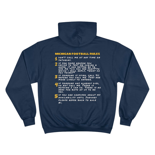 Michigan Football Rules Champion Hoodie