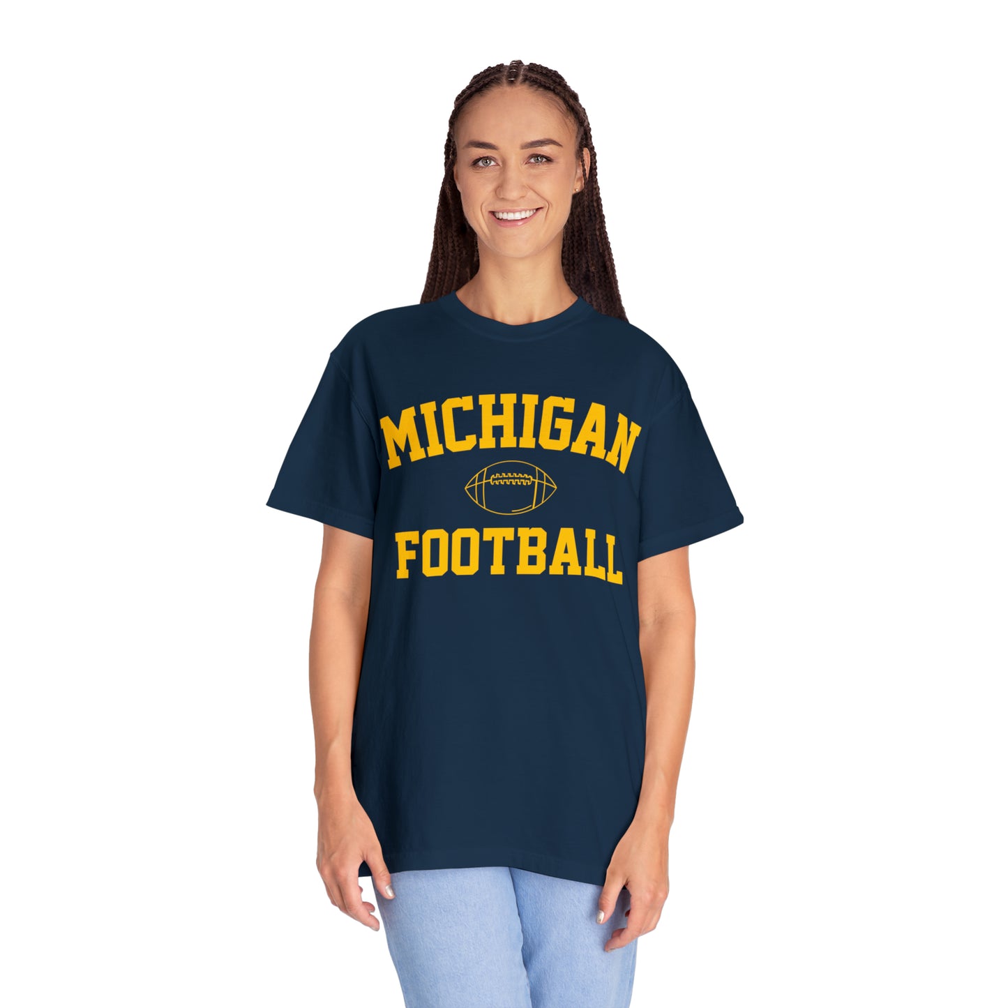 Michigan Football Garment-Dyed T-shirt Arched