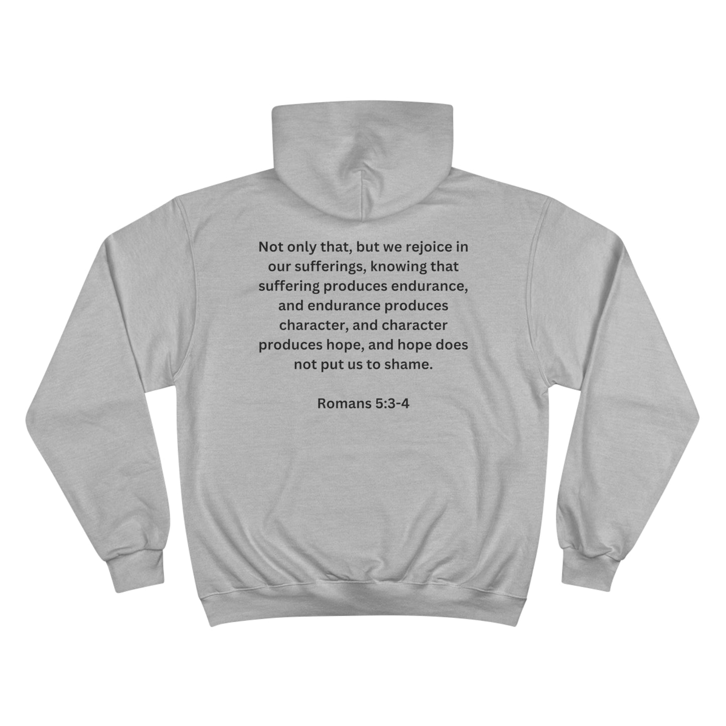 Romans 5:3-4 Restore the Roar Champion Hoodie