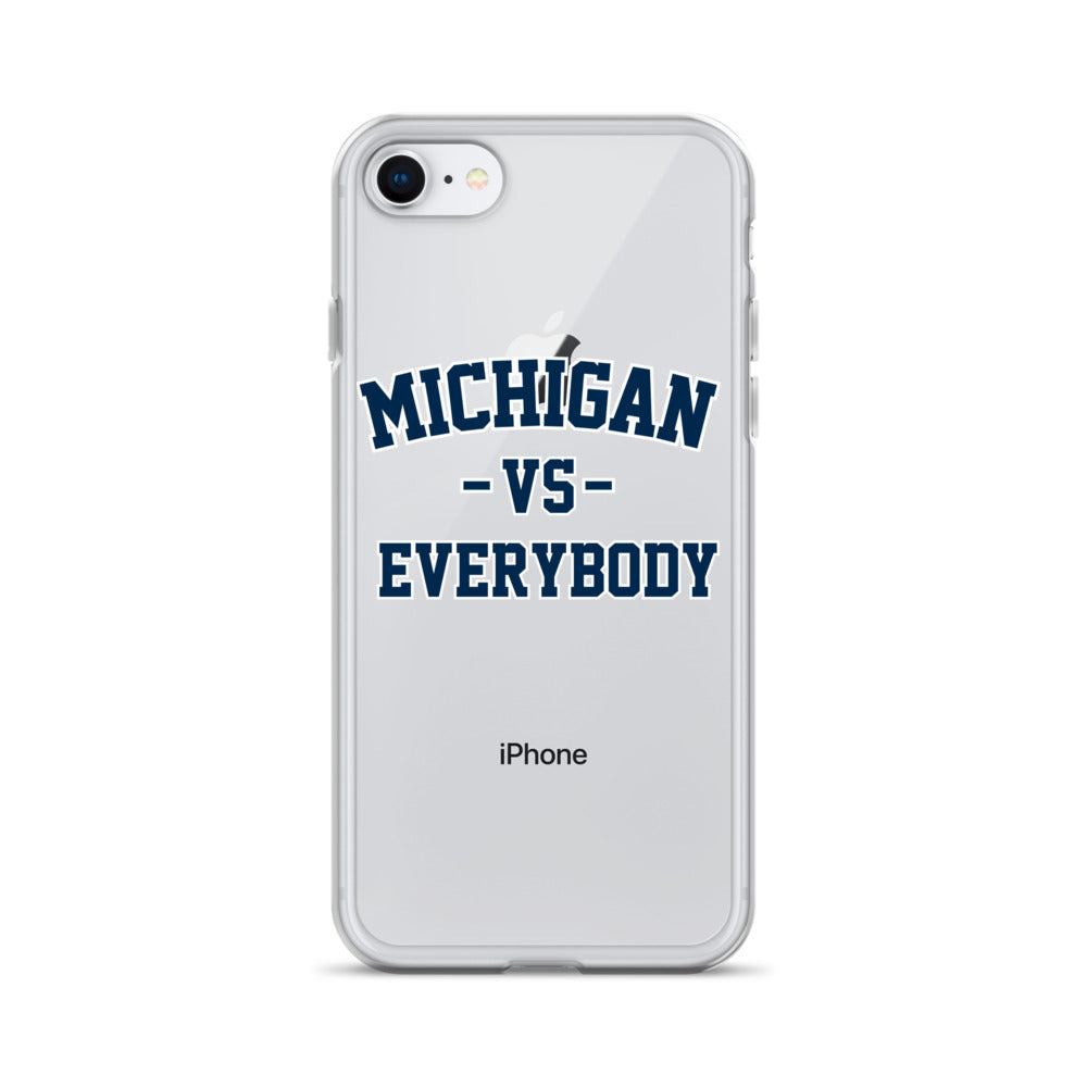 Michigan Vs Everybody Clear Case for iPhone