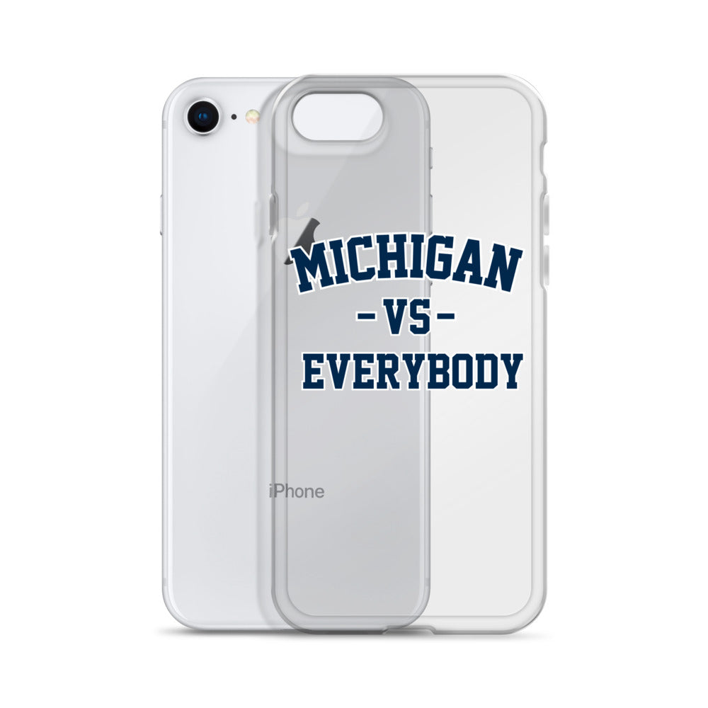 Michigan Vs Everybody Clear Case for iPhone