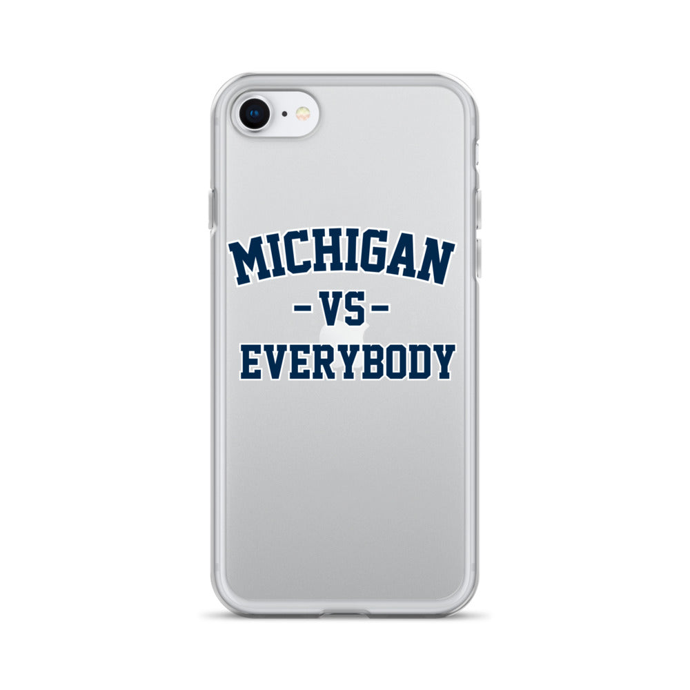 Michigan Vs Everybody Clear Case for iPhone