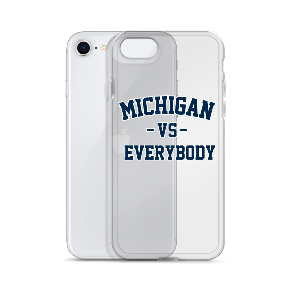 Michigan Vs Everybody Clear Case for iPhone