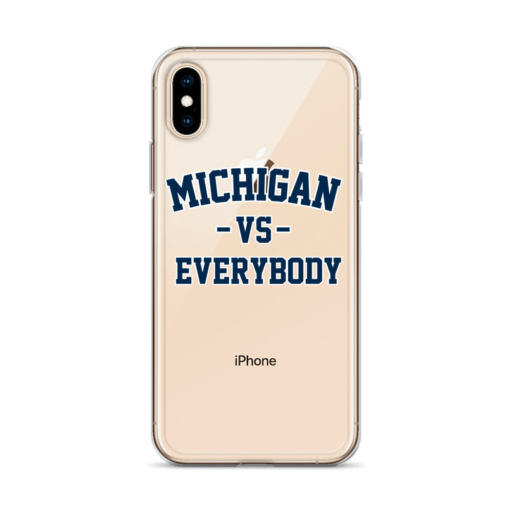 Michigan Vs Everybody Clear Case for iPhone