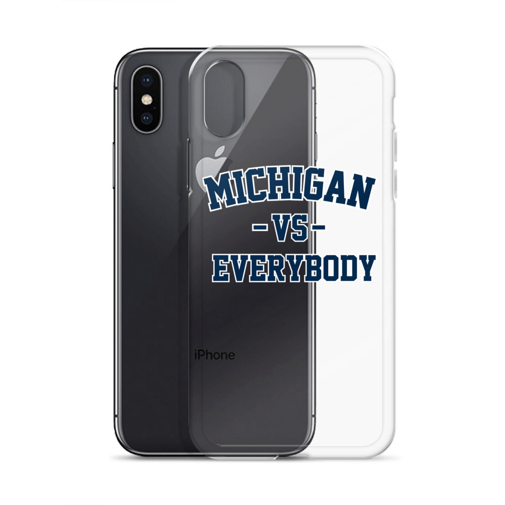 Michigan Vs Everybody Clear Case for iPhone