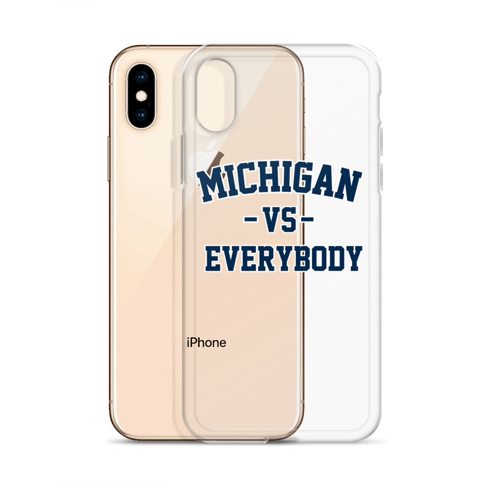 Michigan Vs Everybody Clear Case for iPhone