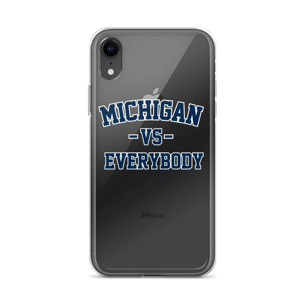 Michigan Vs Everybody Clear Case for iPhone