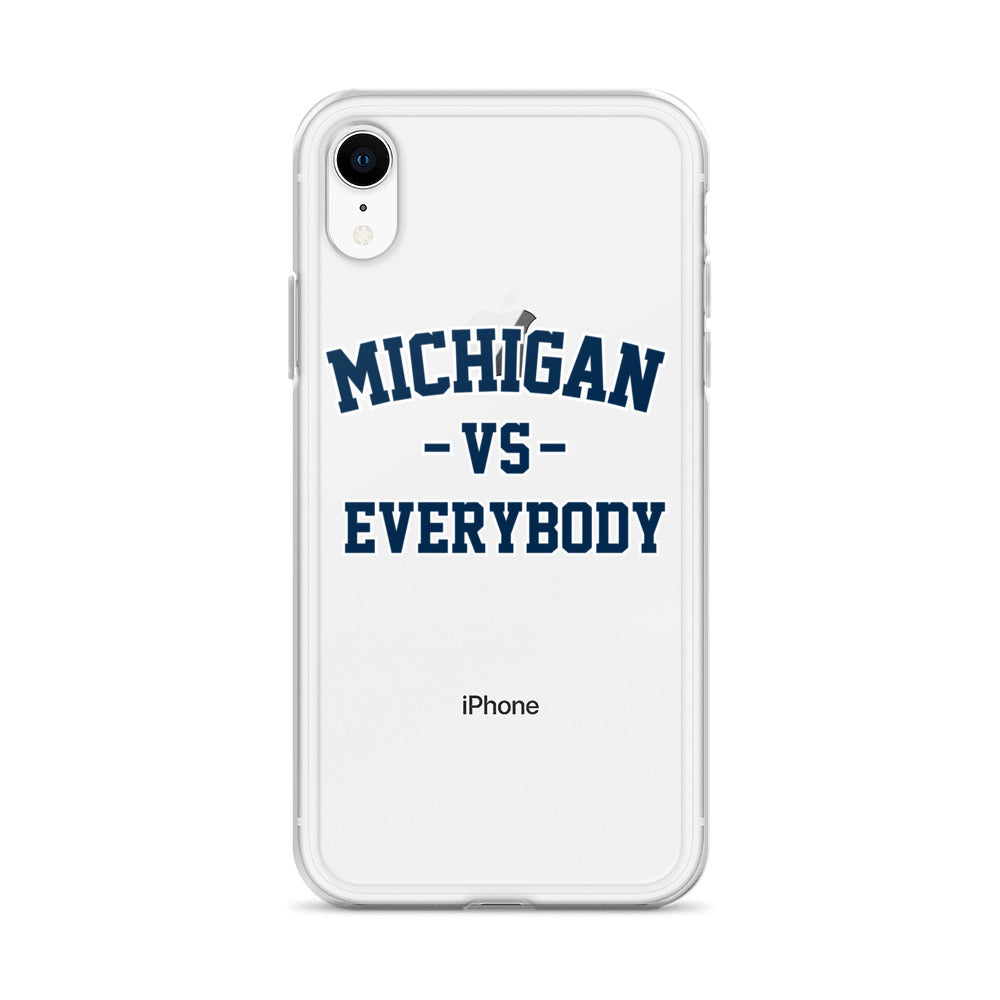 Michigan Vs Everybody Clear Case for iPhone