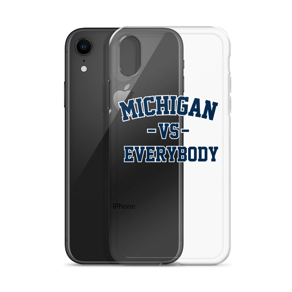 Michigan Vs Everybody Clear Case for iPhone