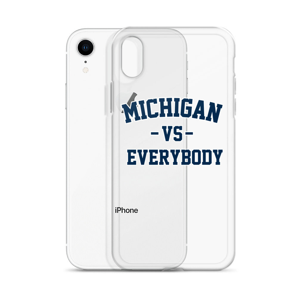 Michigan Vs Everybody Clear Case for iPhone